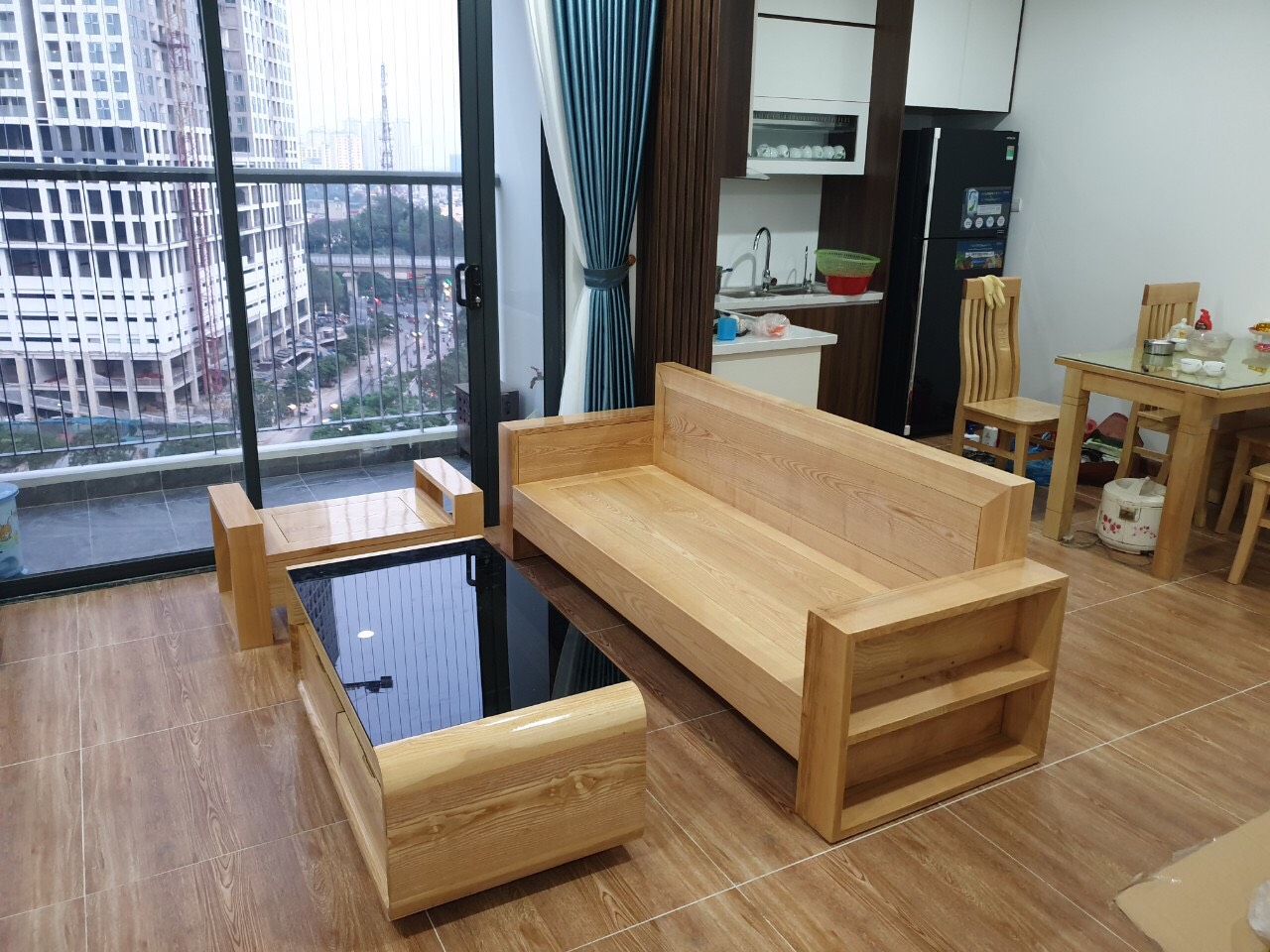 SOFA GỖ SỒI NGA 