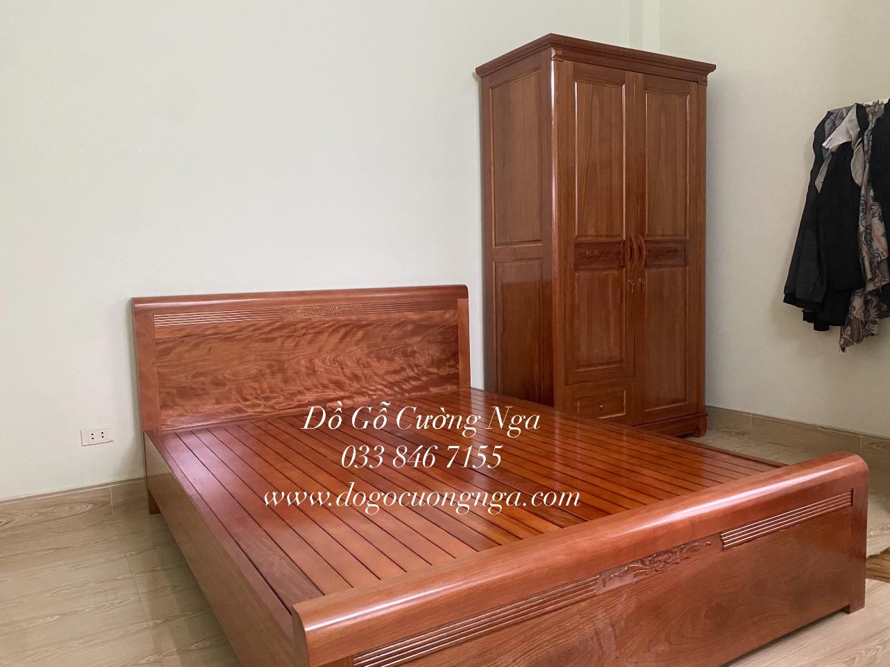 giuong go xoan dao