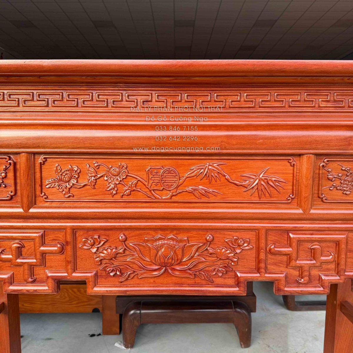 bàn thơ gỗ hương đá 1m53 