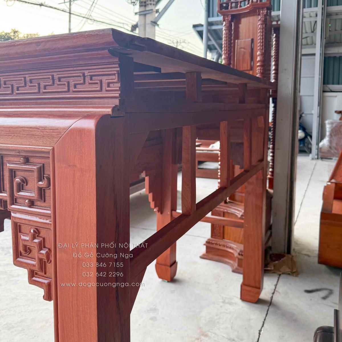 bàn thơ gỗ hương đá 1m53 