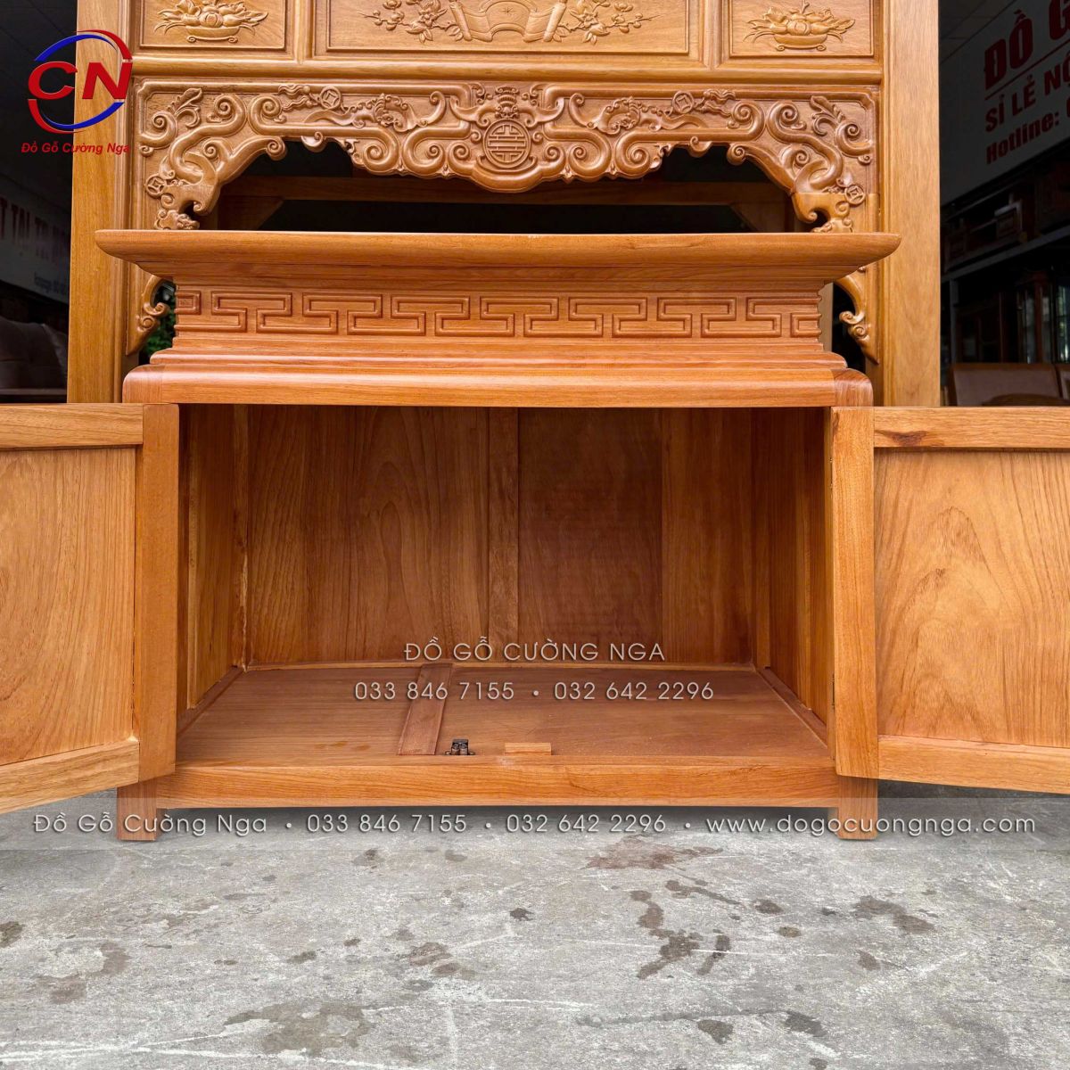 bàn thờ gỗ gõ đỏ 