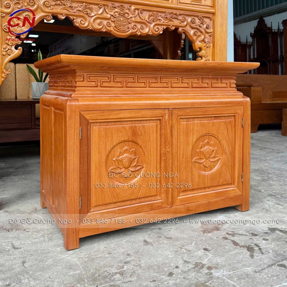 bàn thờ gỗ gõ đỏ 
