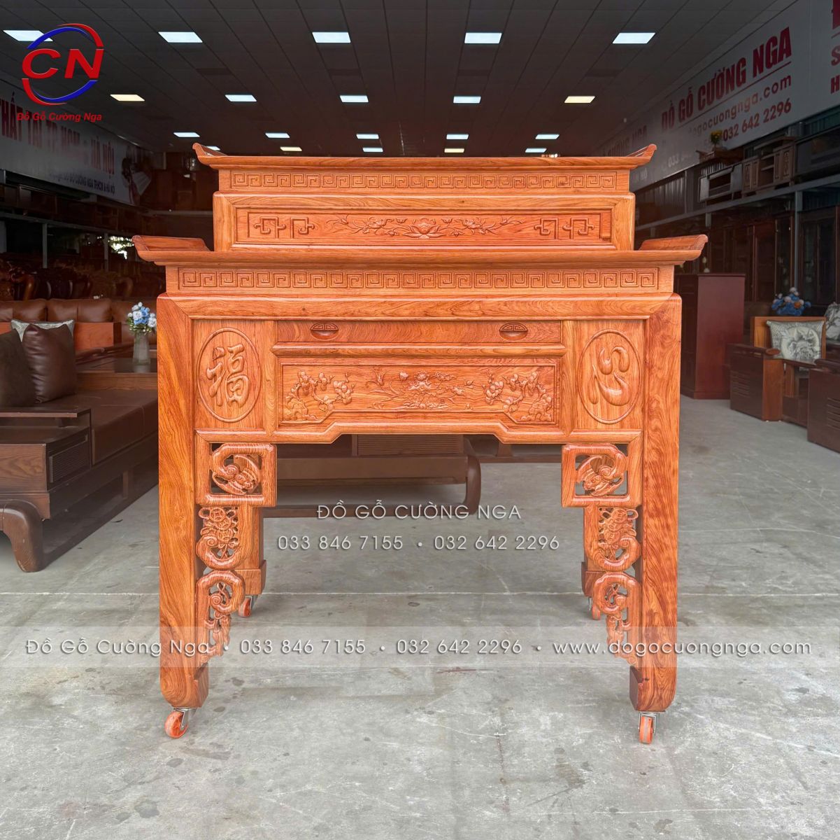 ban tho 2 tang huong da 1m27