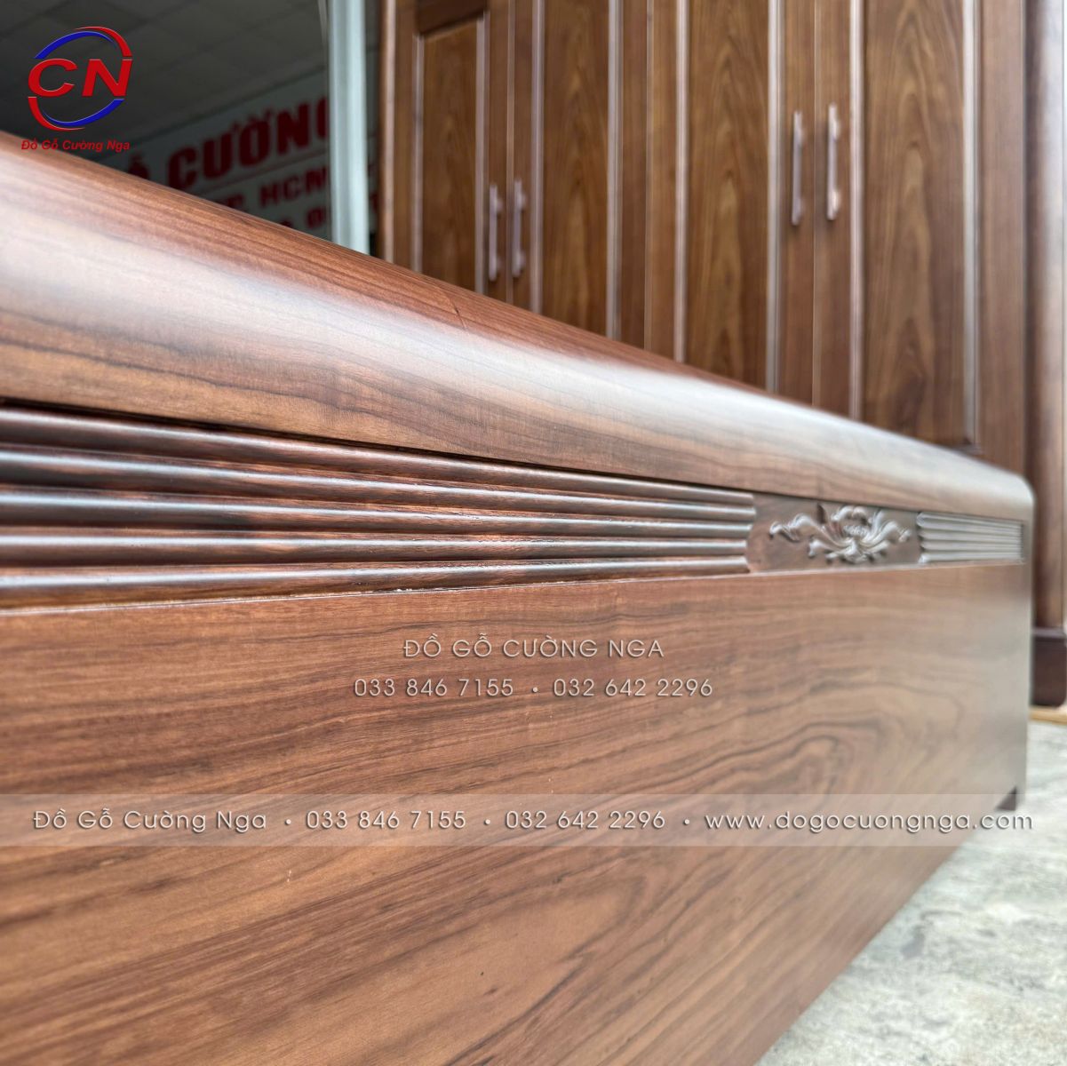 giường ngủ gỗ óc chó