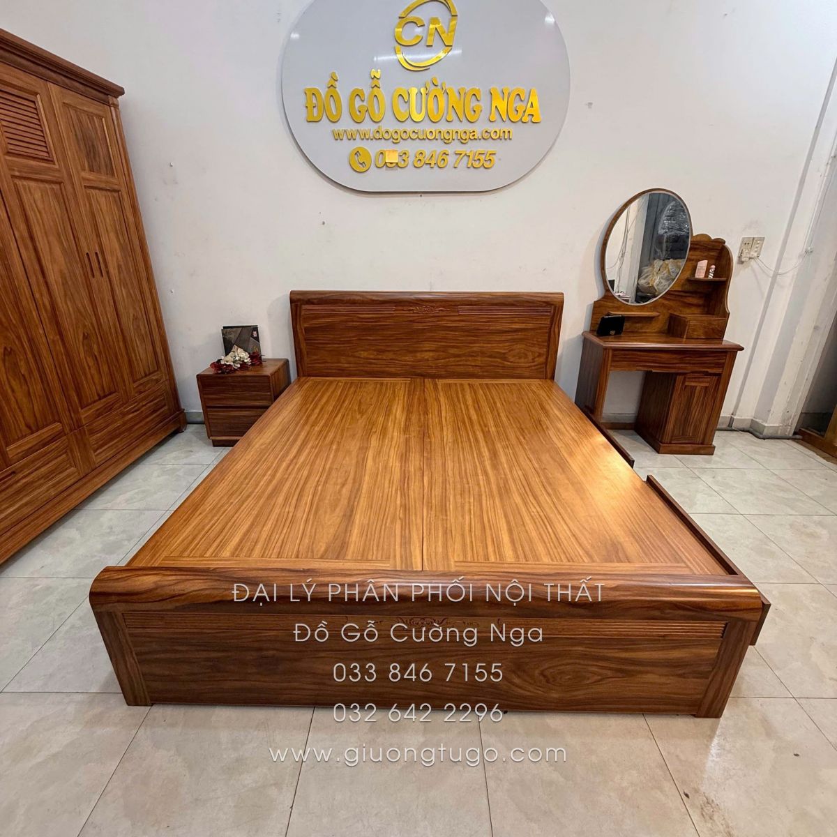 giường ngủ gỗ cẩm
