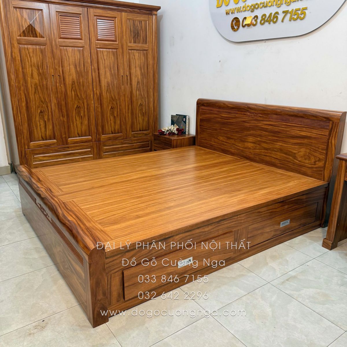 giường ngủ gỗ cẩm
