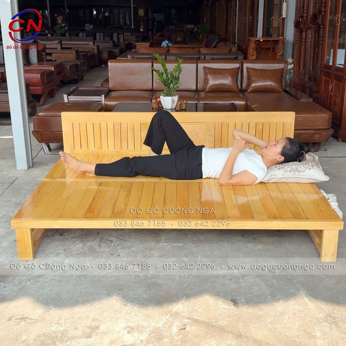 giuong gap go soi 2 ngan keo
