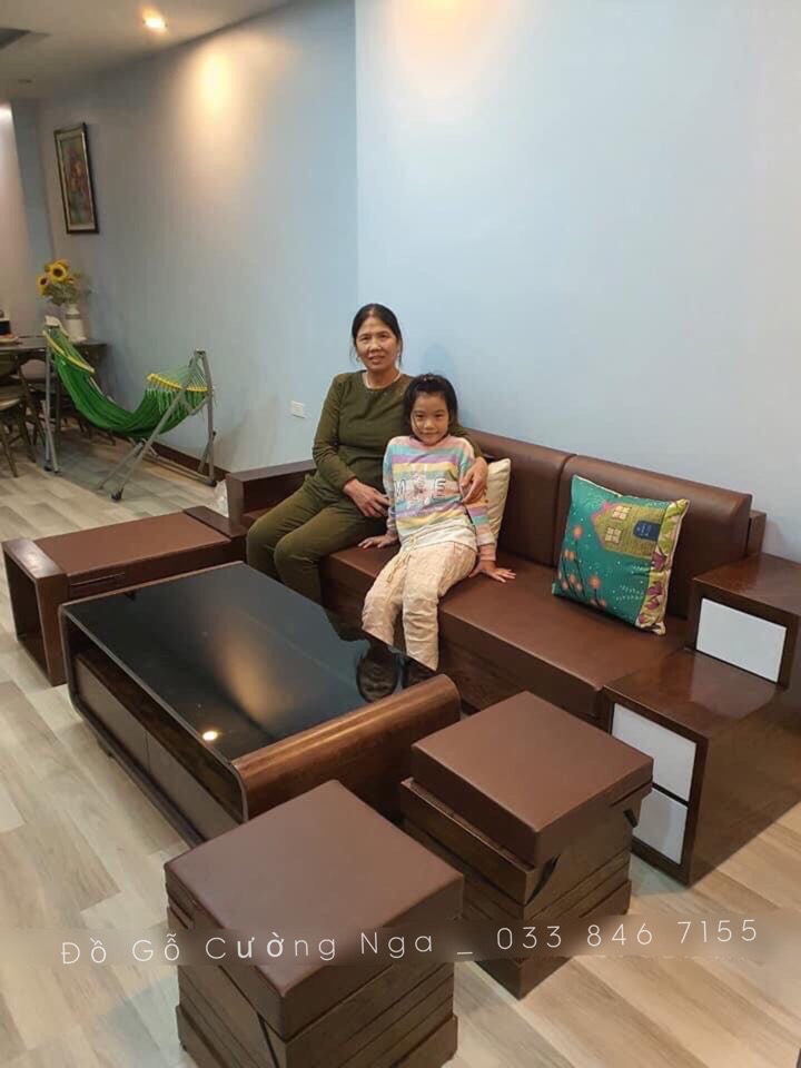 Bộ ghế sofa văng gỗ sồi Nga