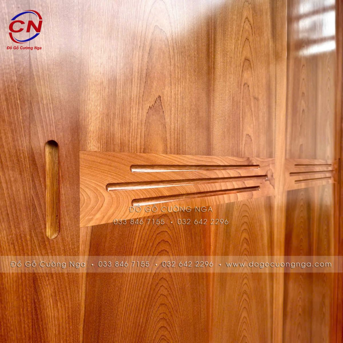 Tủ áo gỗ Xoan Đào 2 cánh lùa 1m8 Vân Gỗ Đẹp