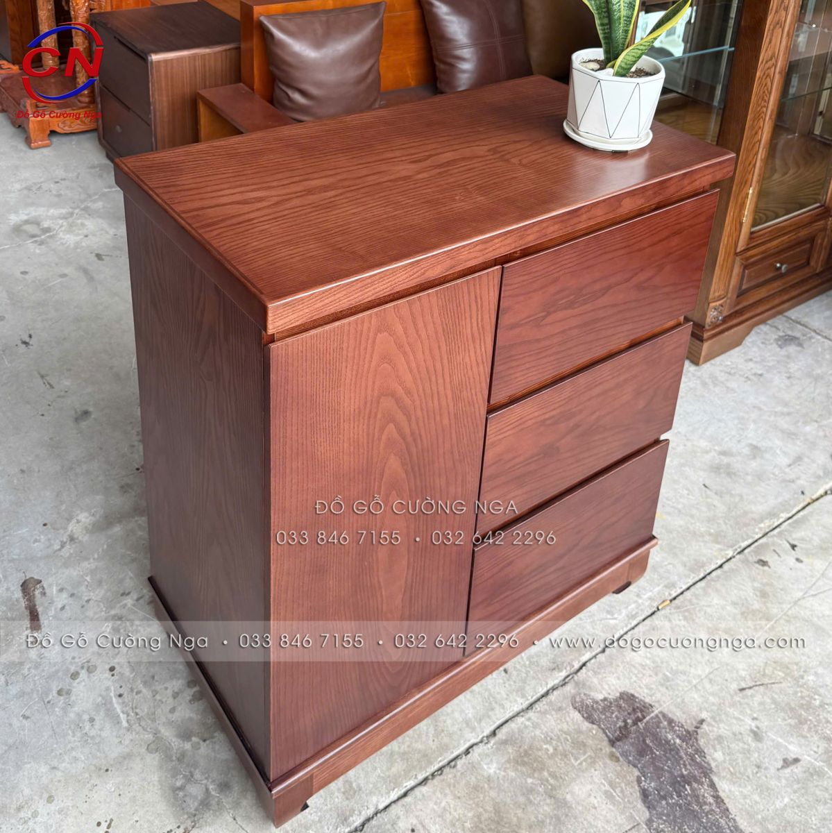 tủ combos (tủ nhật) đa năng 3 ngăn kéo 80cm