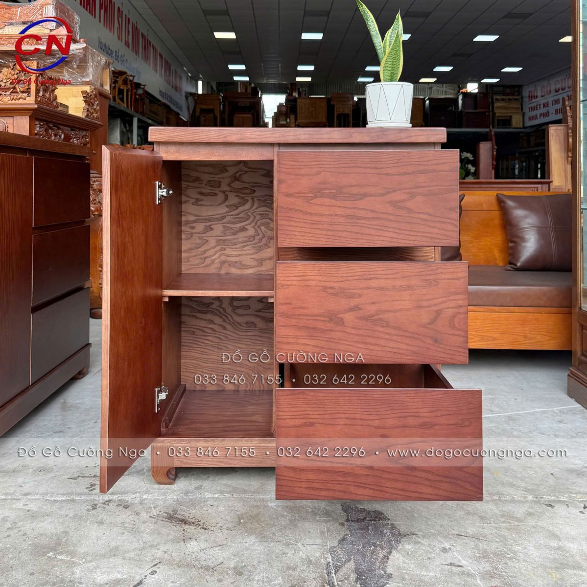 tủ combos (tủ nhật) đa năng 3 ngăn kéo 80cm