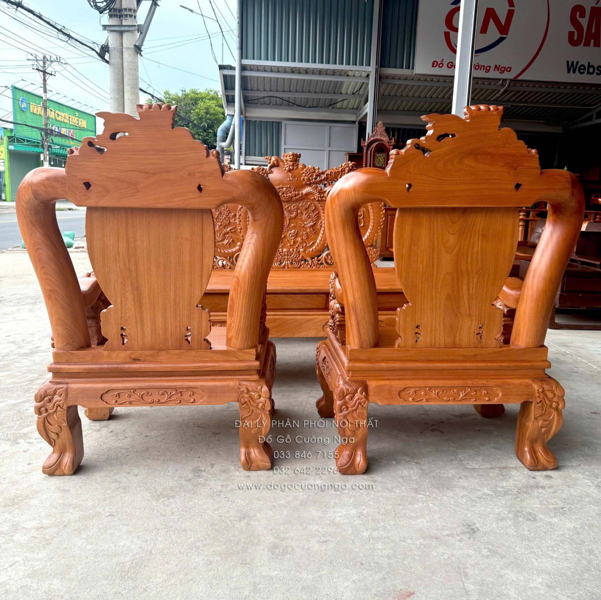 salon gỗ gõ đỏ