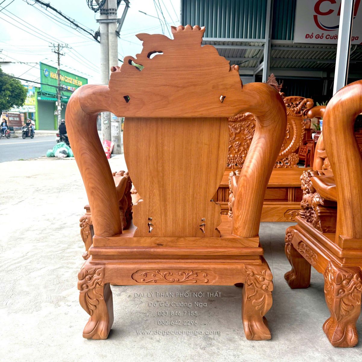 salon gỗ gõ đỏ