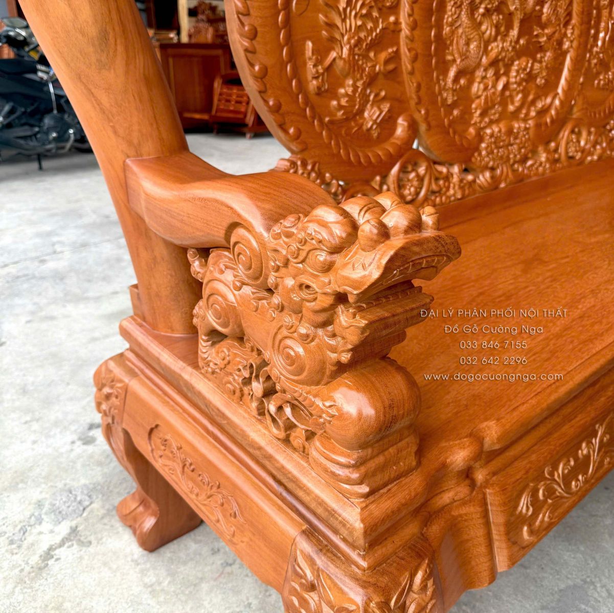salon gỗ gõ đỏ