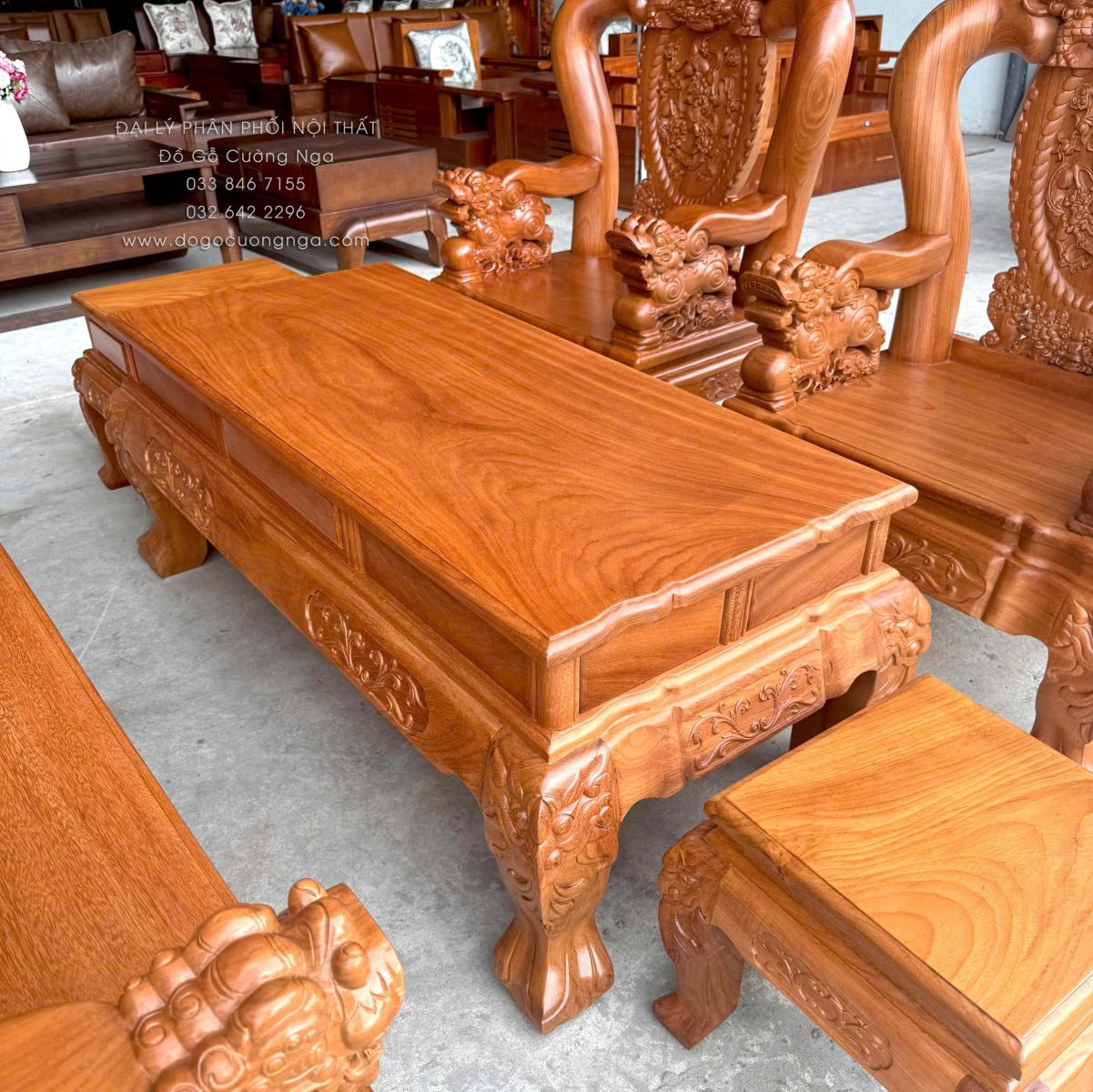 salon gỗ gõ đỏ