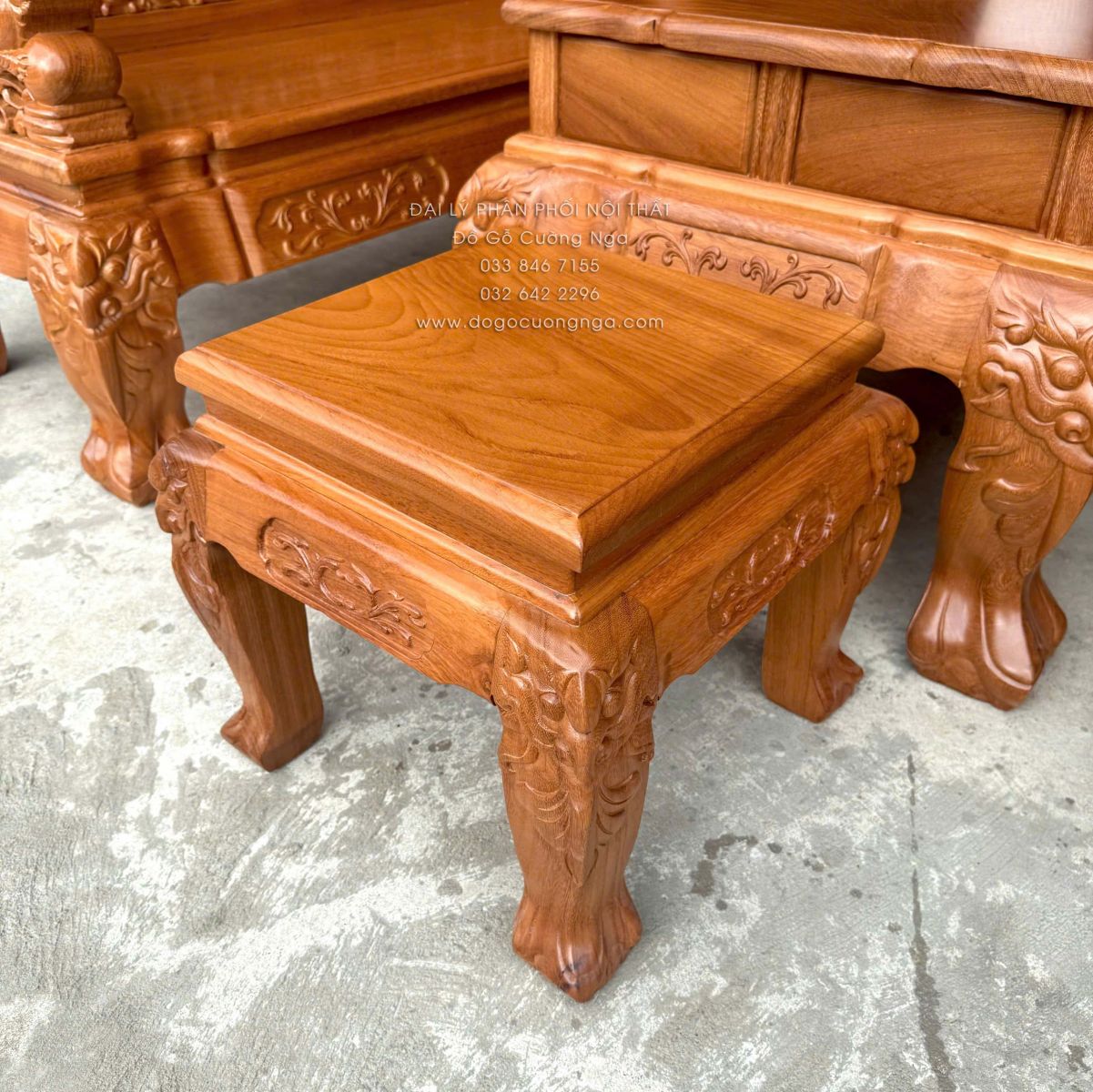 salon gỗ gõ đỏ