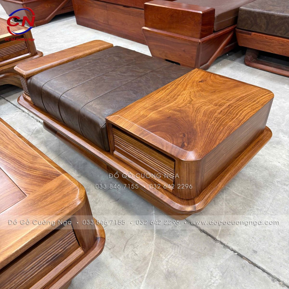 sofa go huong vang