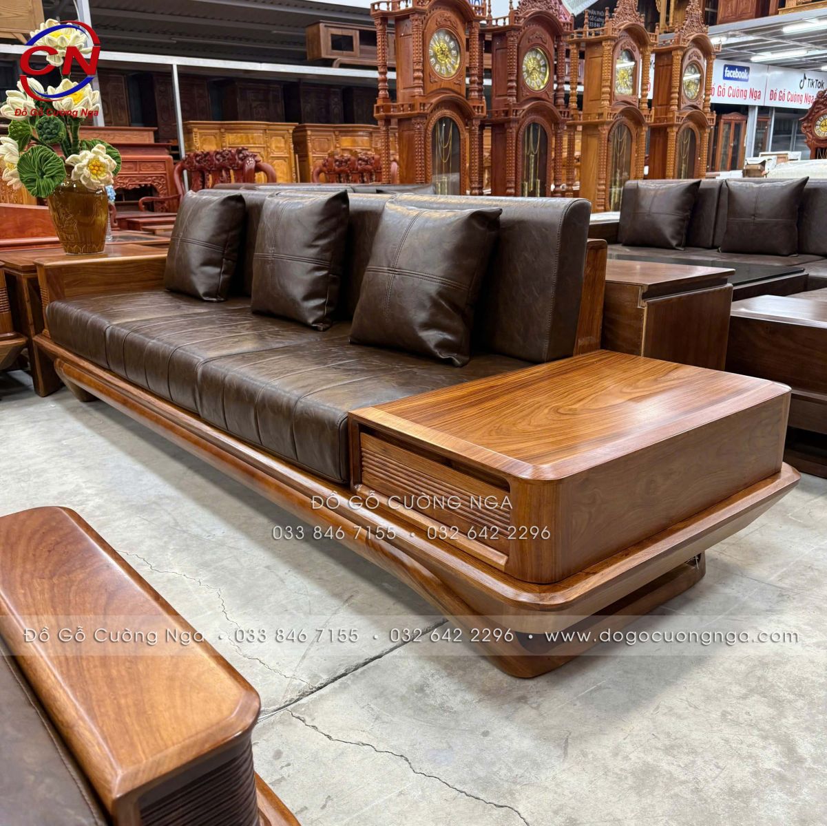 sofa go huong vang