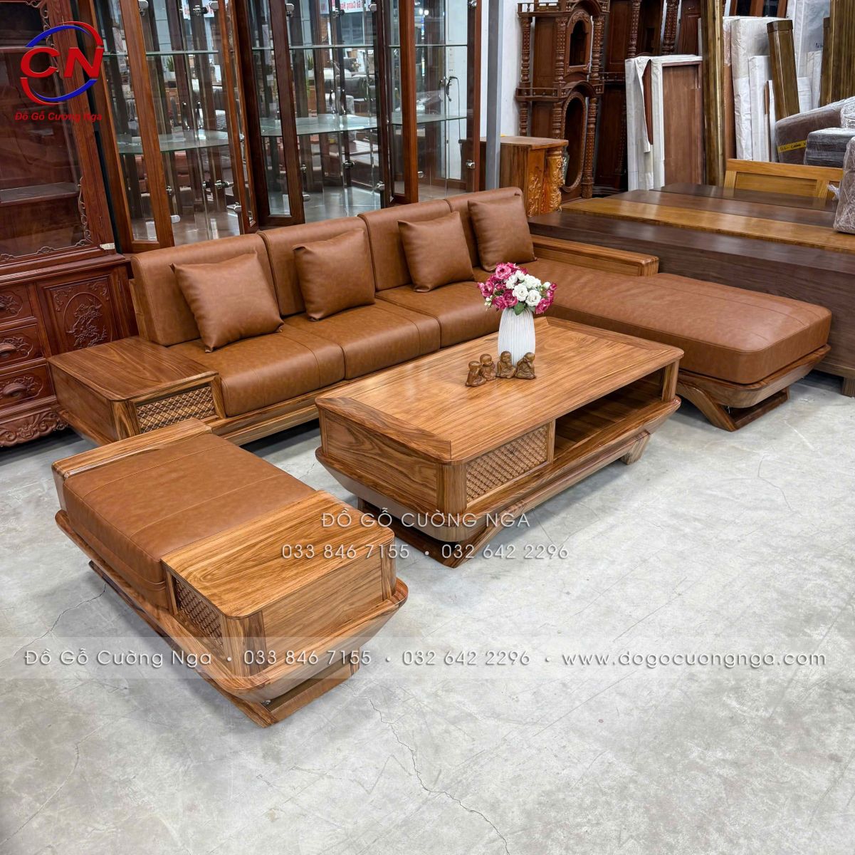 sofa goc L huong xam