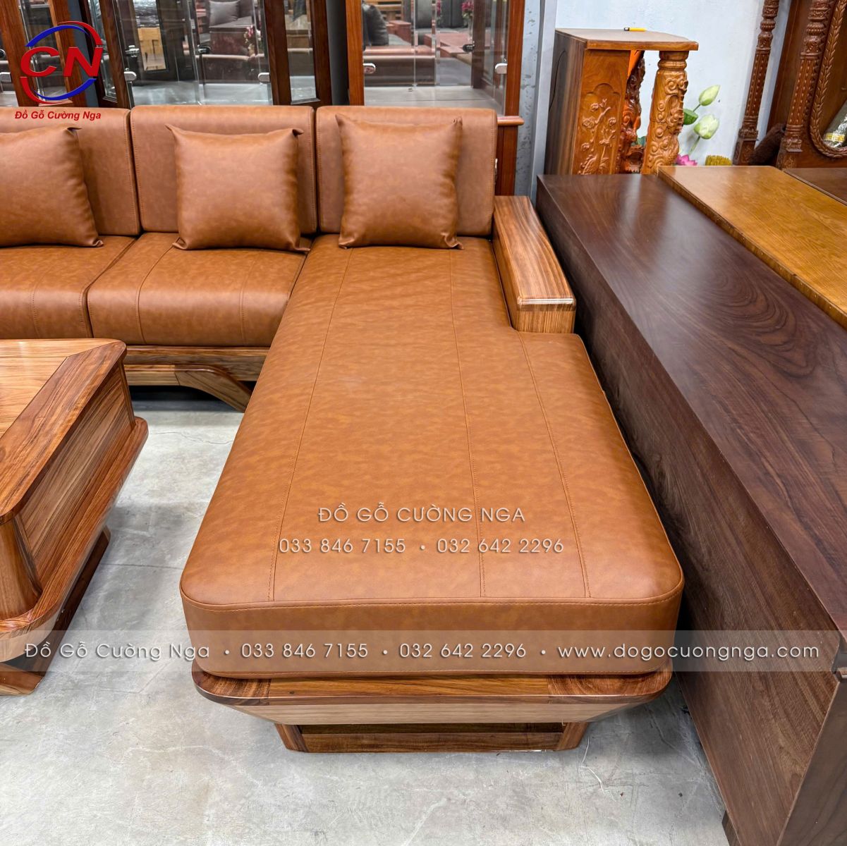 sofa goc L huong xam