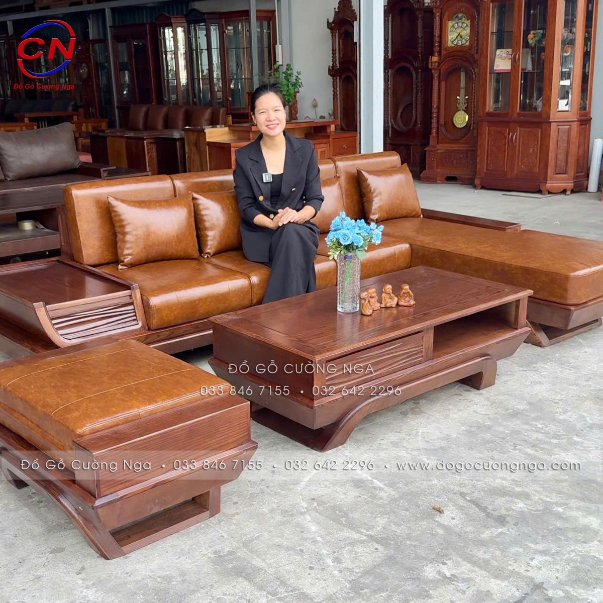 sofa goc L go soi nga