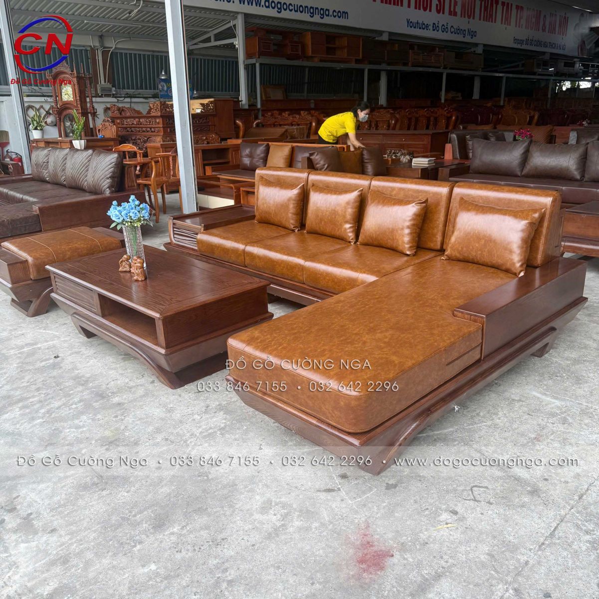 sofa goc L go soi nga