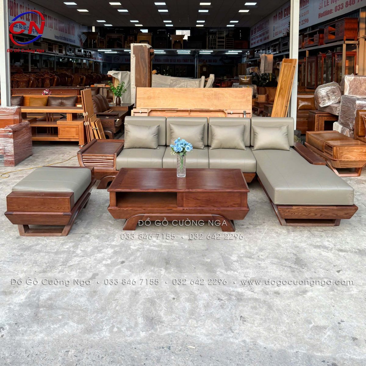 sofa goc L go soi nga