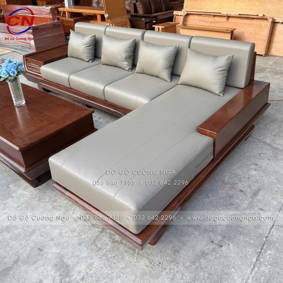 sofa goc L go soi nga