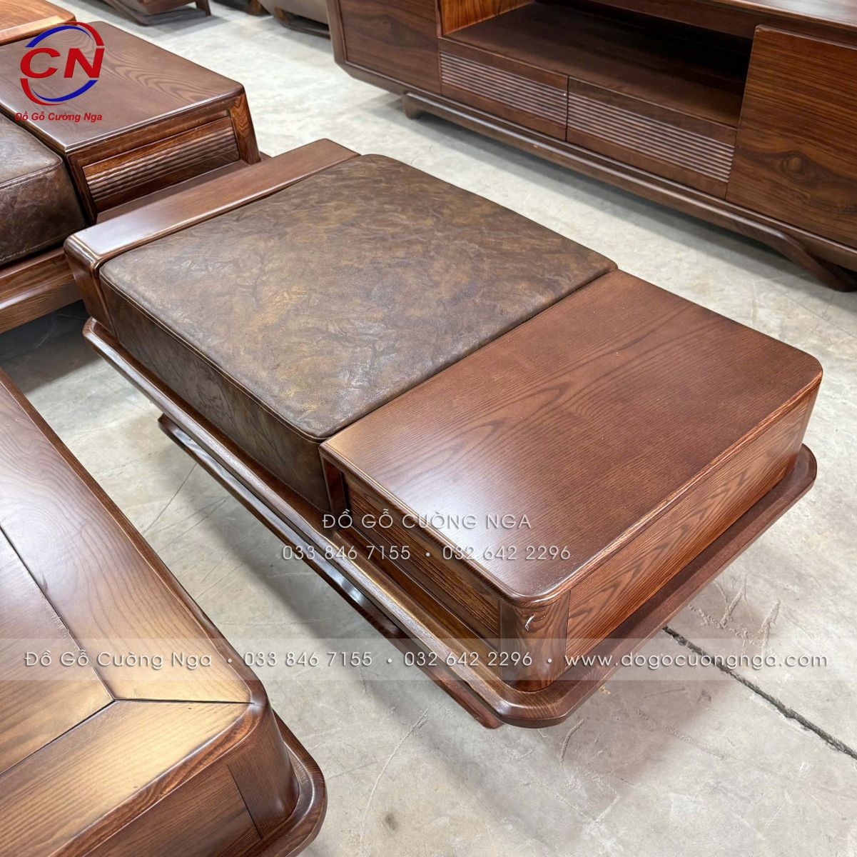 sofa 2 vang go soi nga