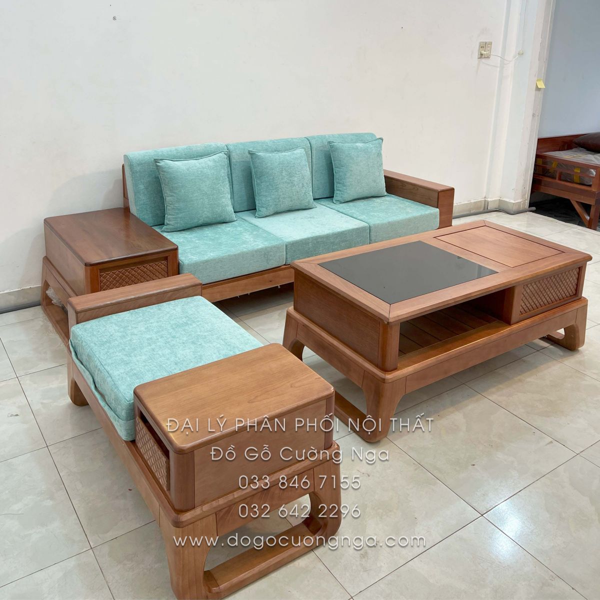 sofa go xoan dao