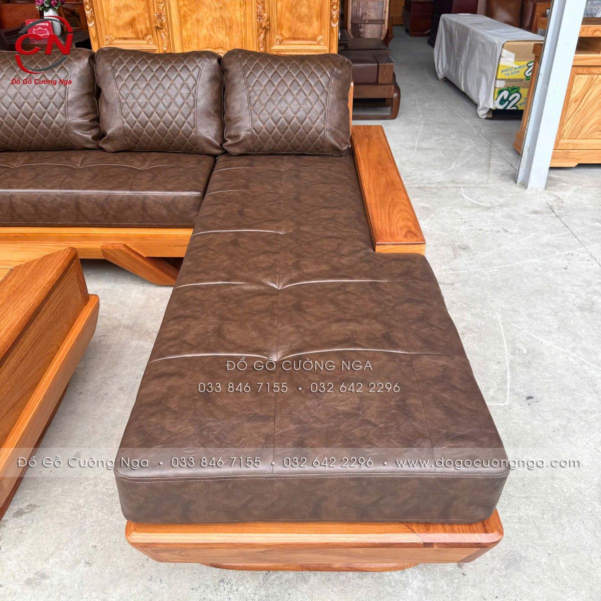 sofa goc go do chan thuyen