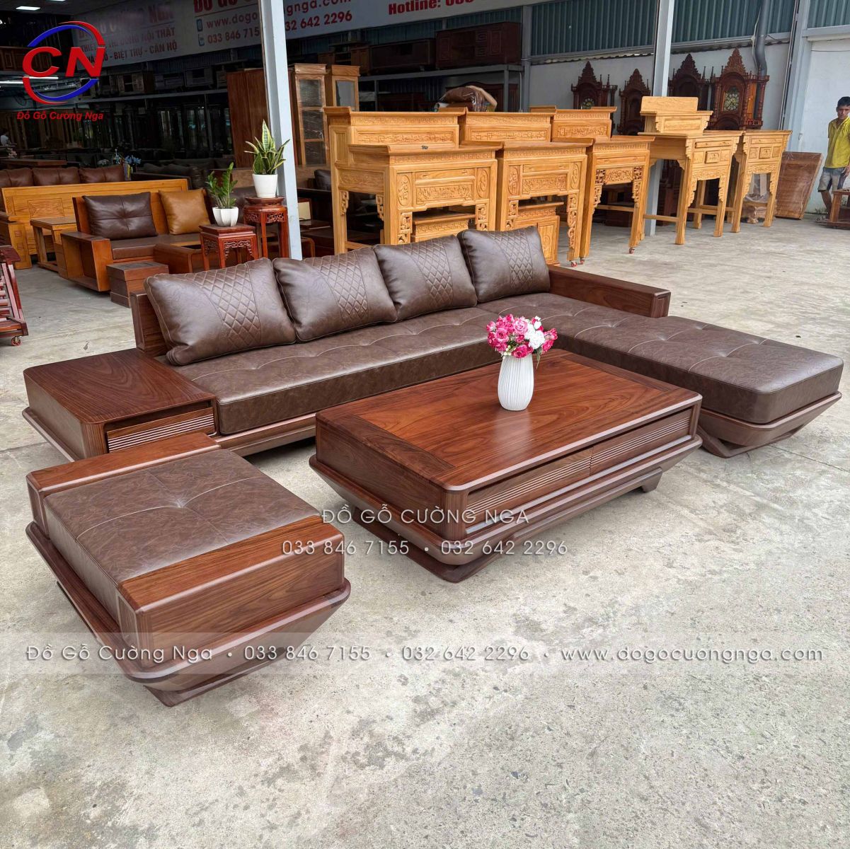 sofa go oc cho
