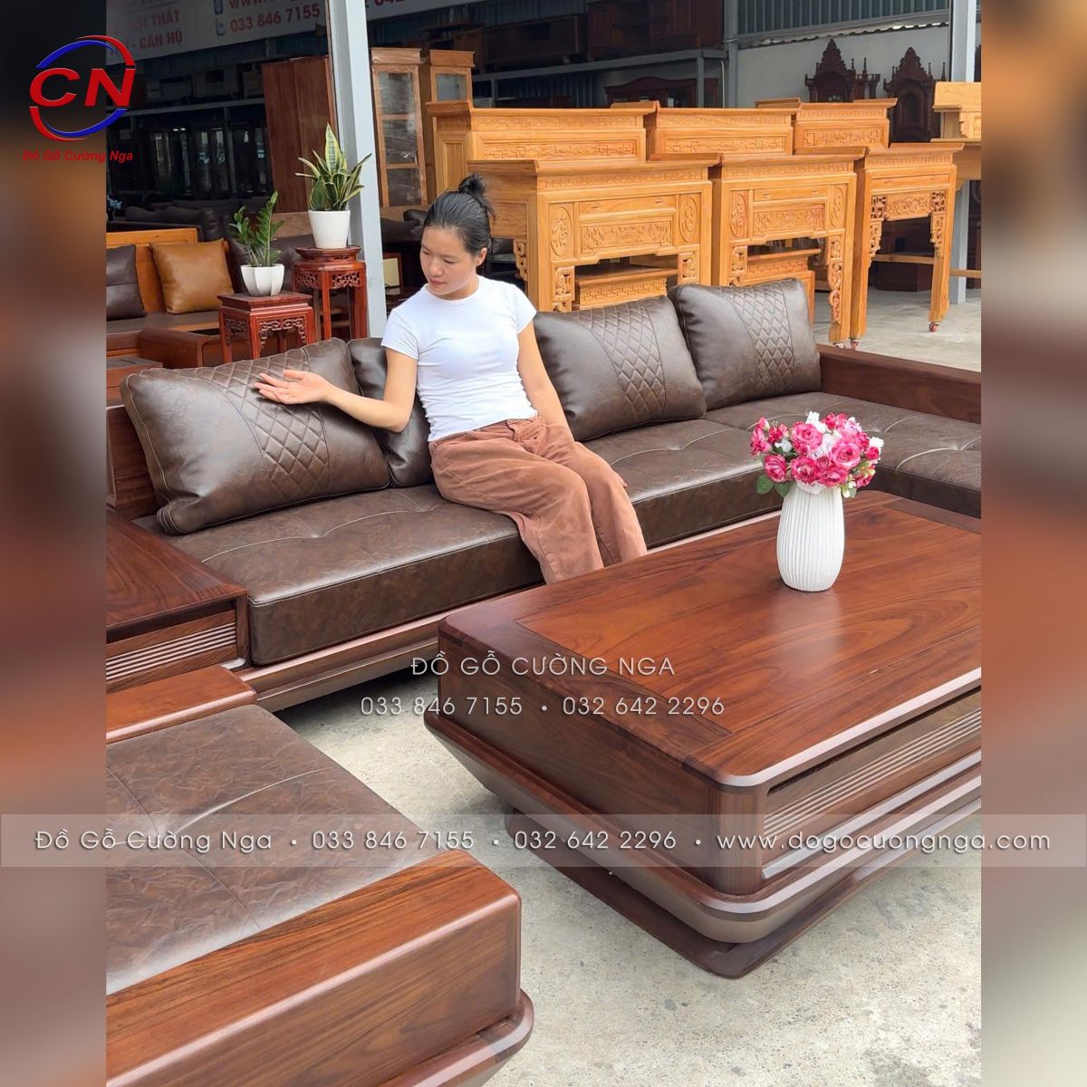 sofa go oc cho