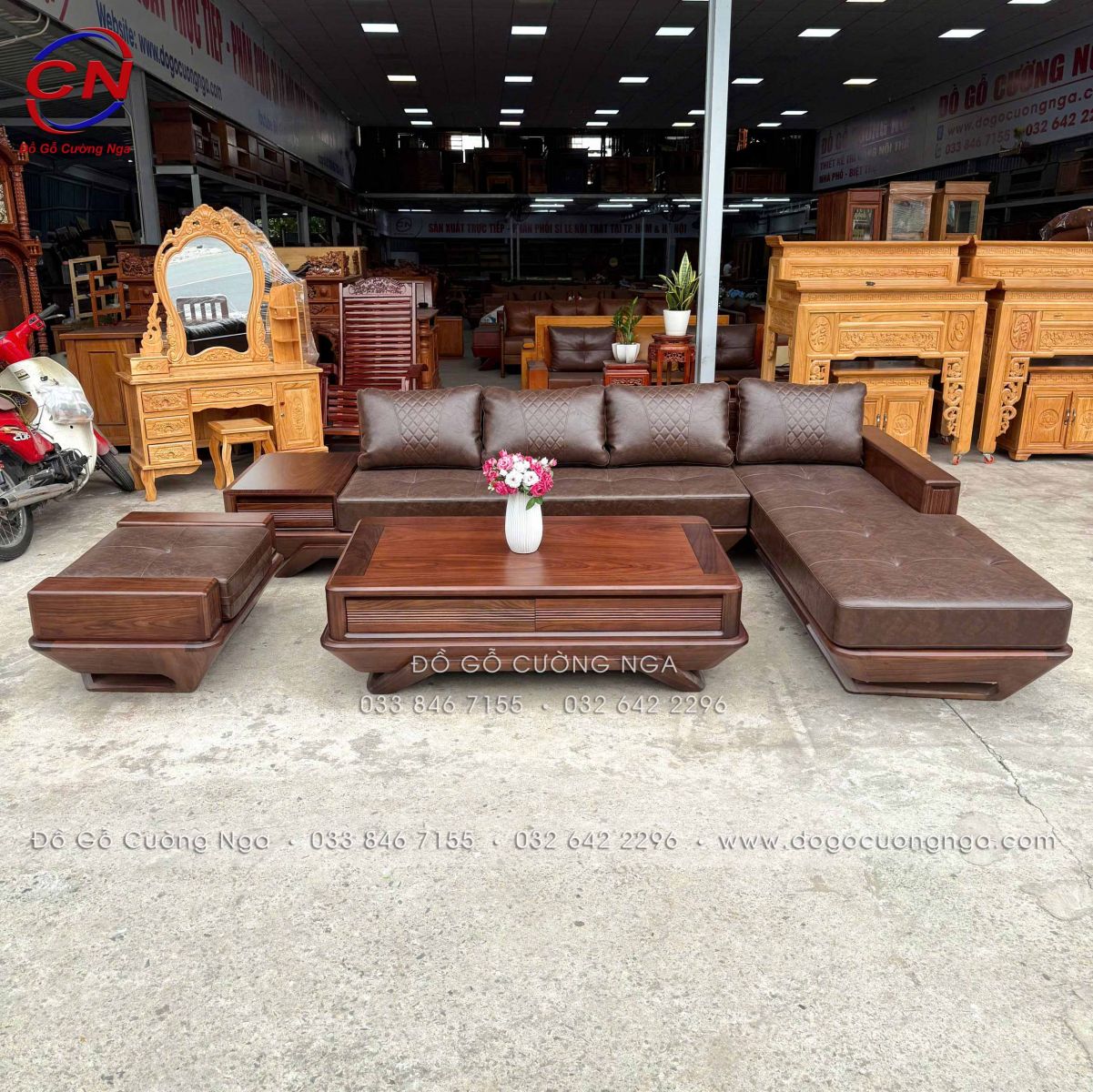sofa go oc cho