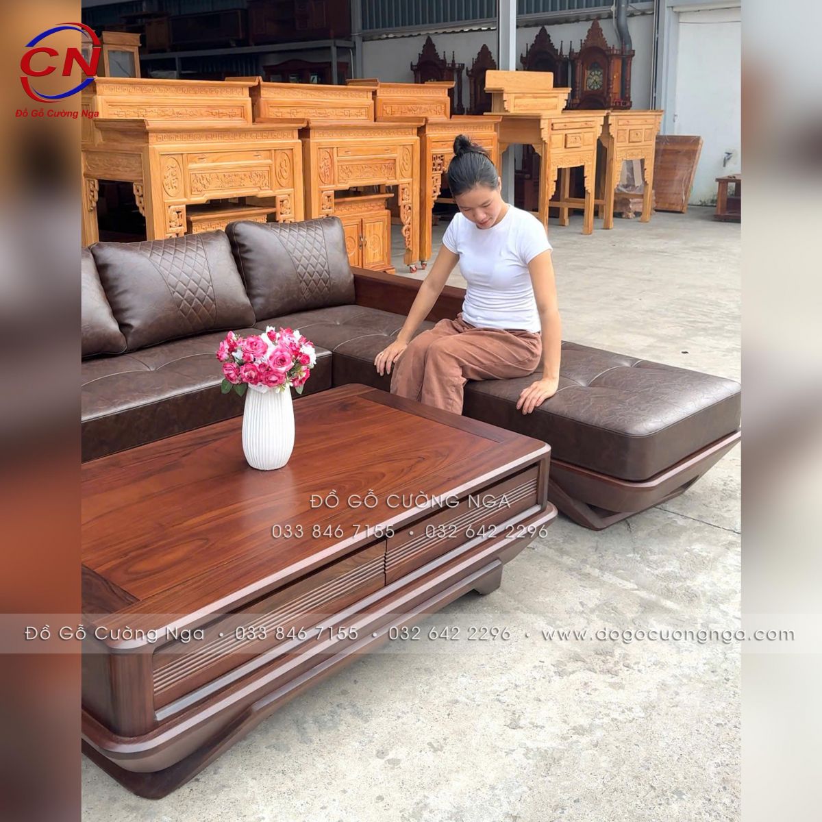 sofa go oc cho