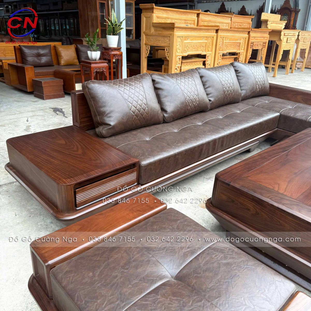 sofa go oc cho