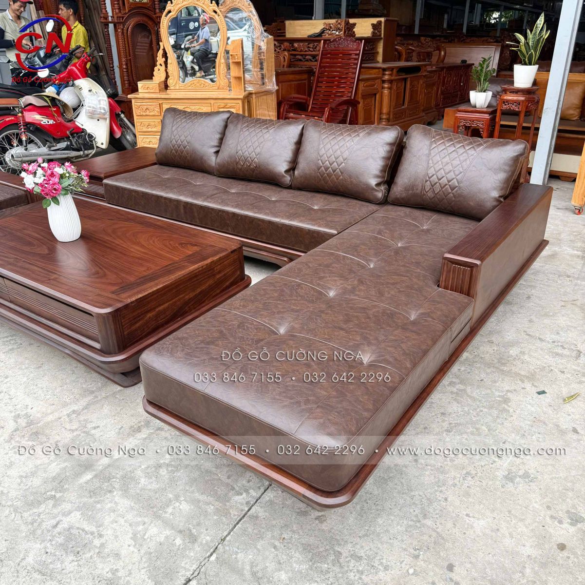 sofa go oc cho