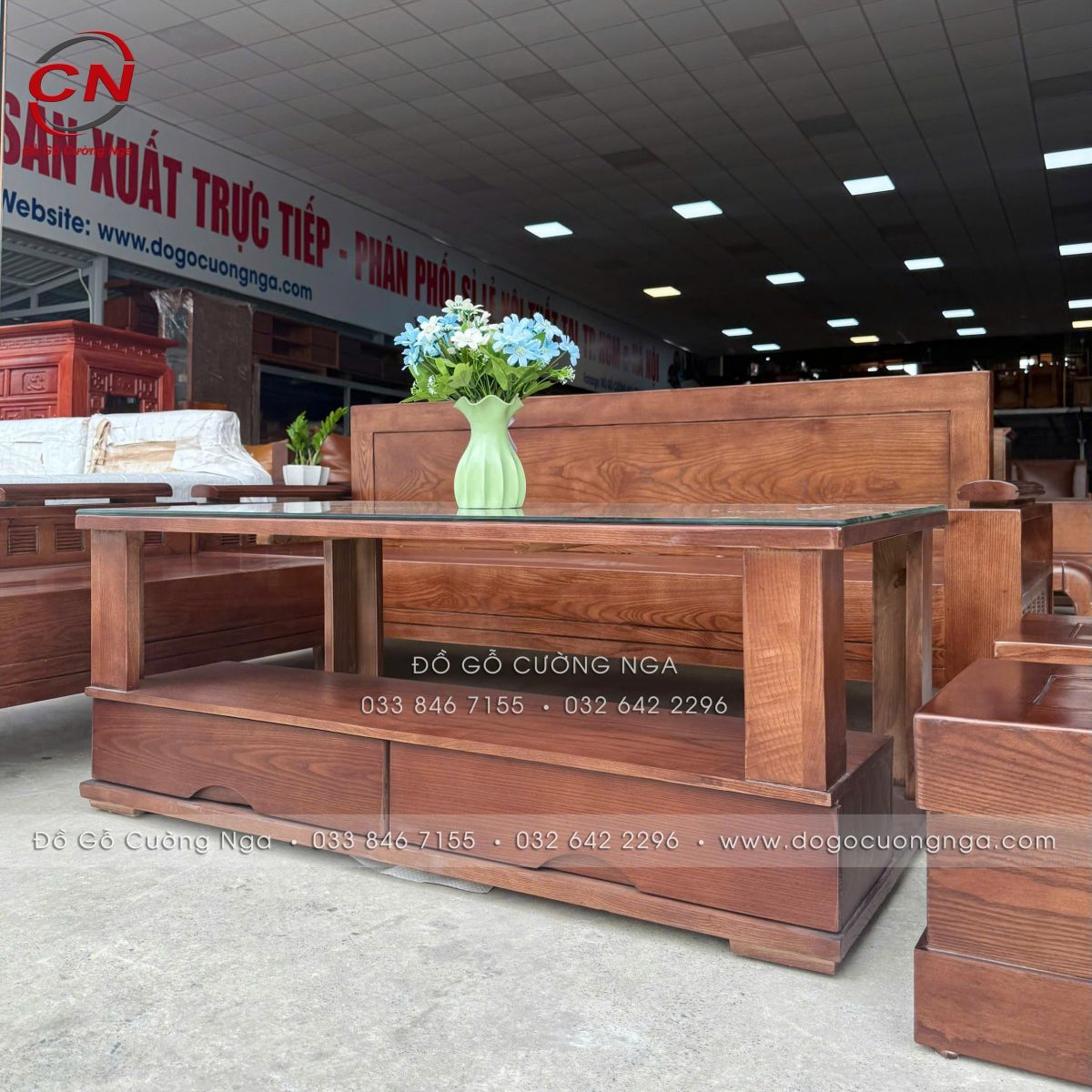 ghế sofa gỗ sồi nga 