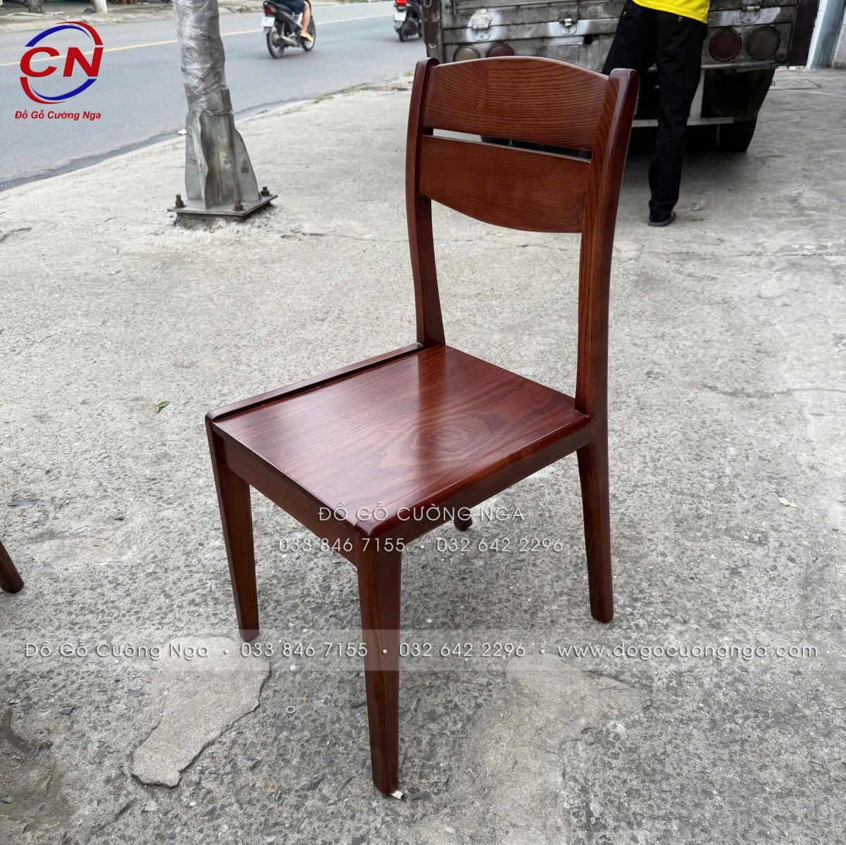 bàn ăn tròn mâm xoay gỗ sồi 8 ghế