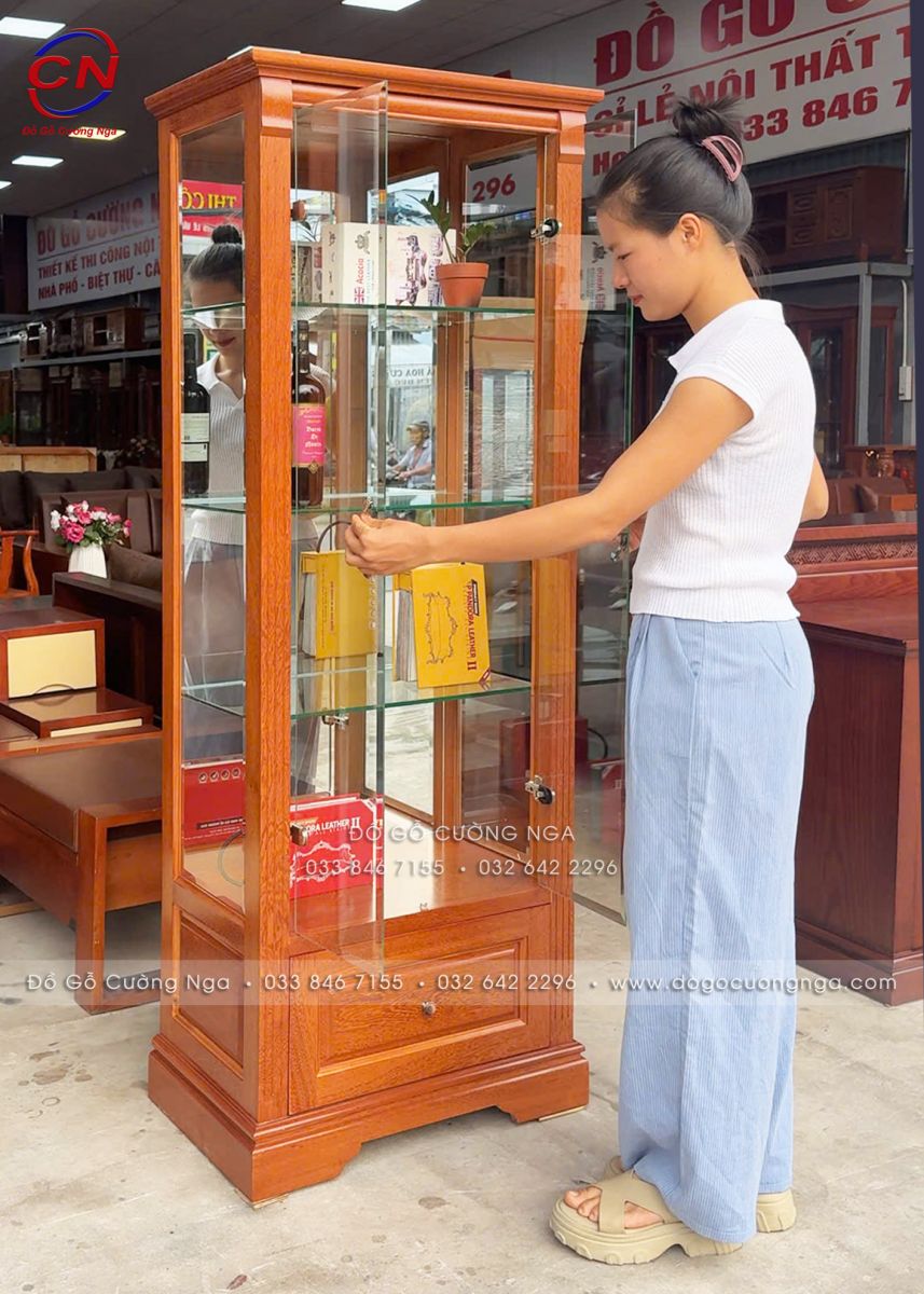 tu ruou vuong go do 65cm