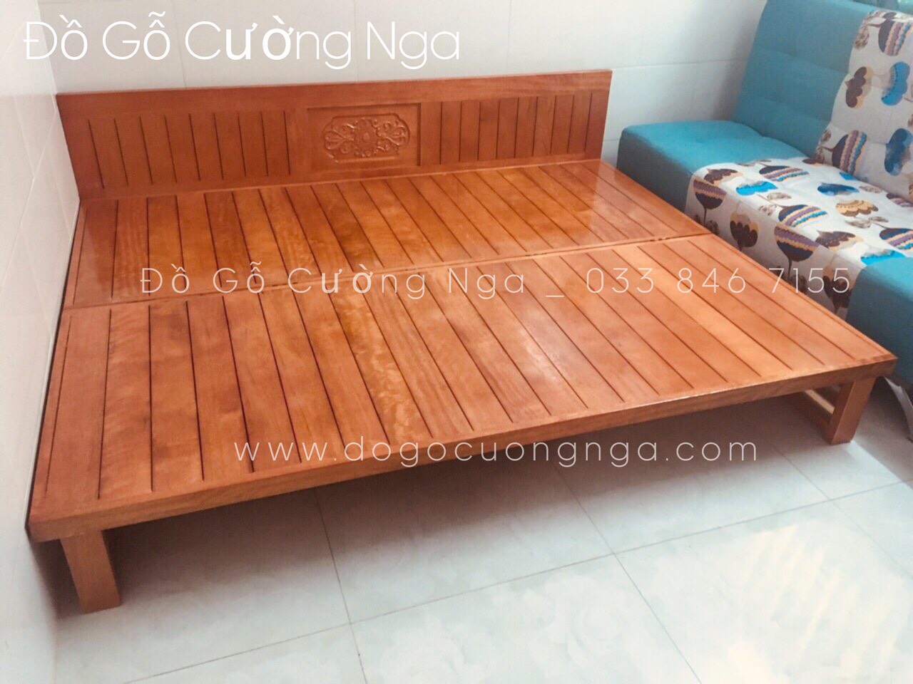 giường gấp gỗ sồi