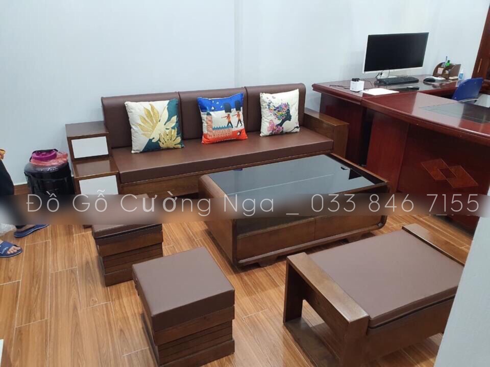 Bộ ghế sofa văng gỗ sồi Nga