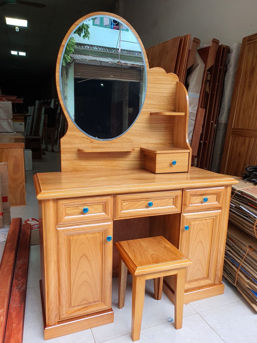 bàn trang điểm gỗ gõ đỏ