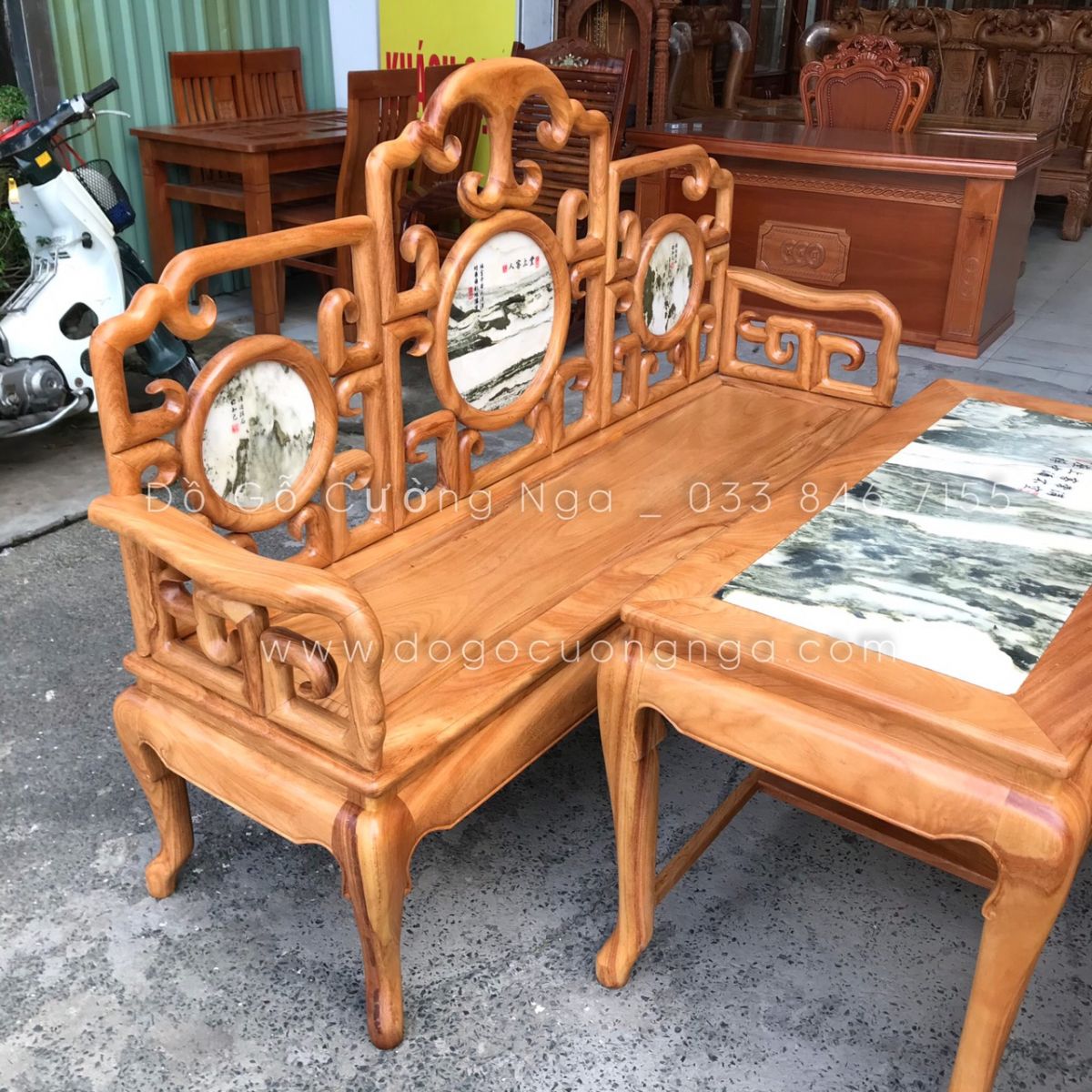 salon gỗ gõ đỏ
