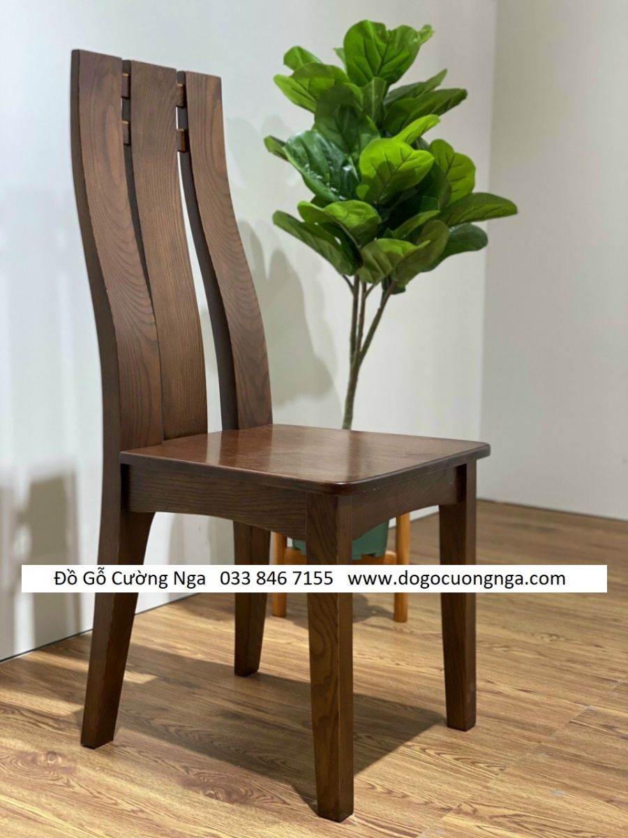 ghế ăn gỗ sồi lau màu