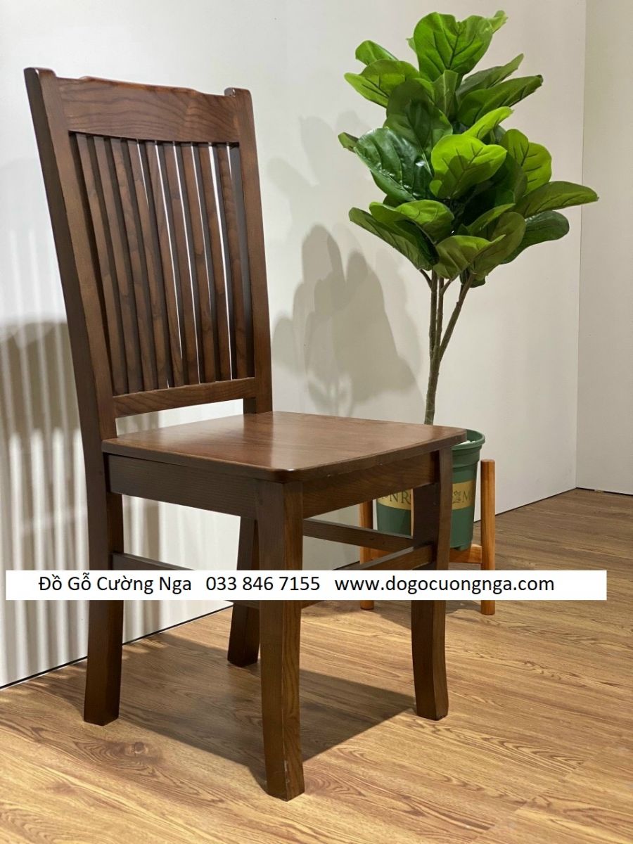 ghế ăn gỗ sồi lau màu