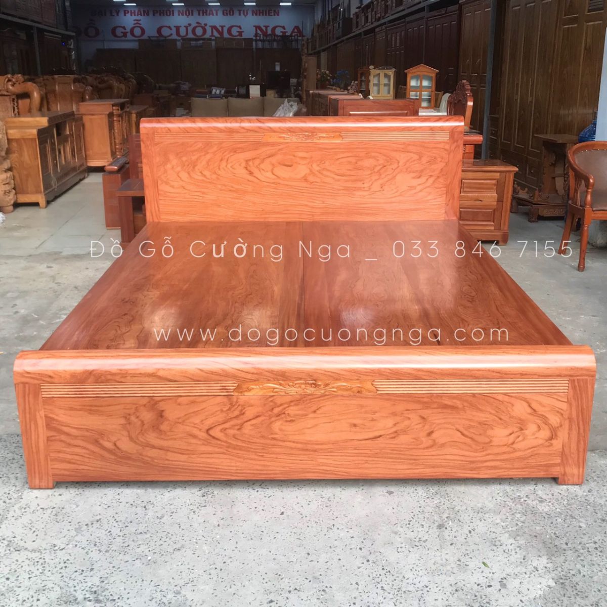 giường gỗ hương đá
