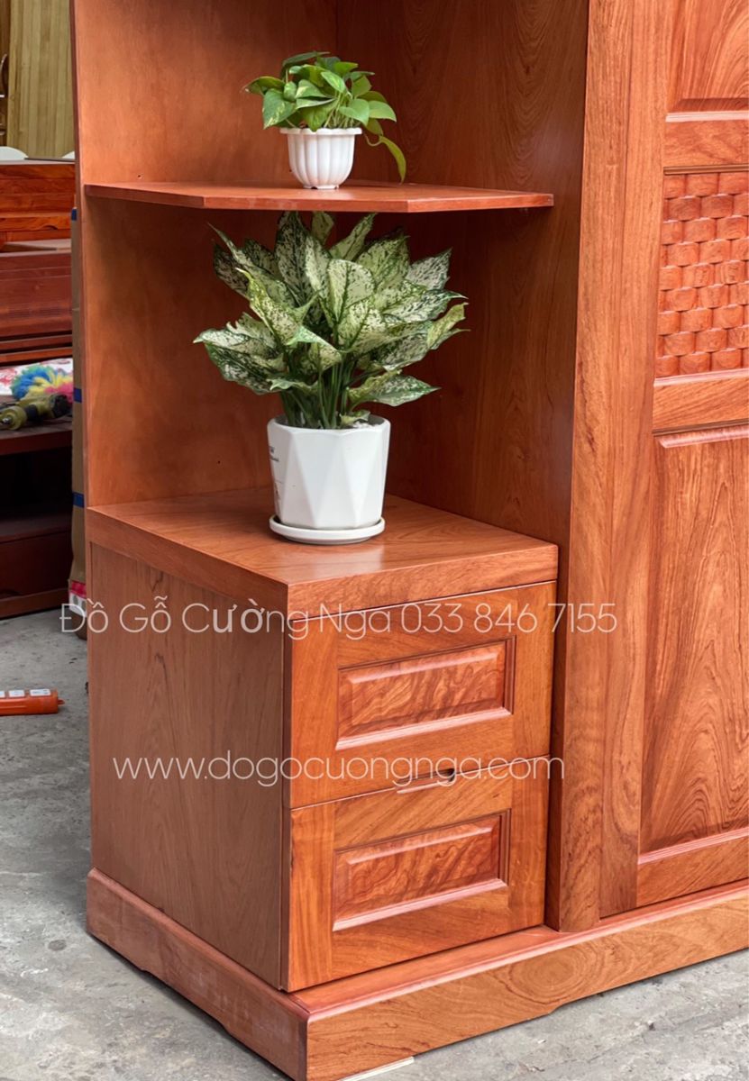 tủ áo gỗ hương đá 