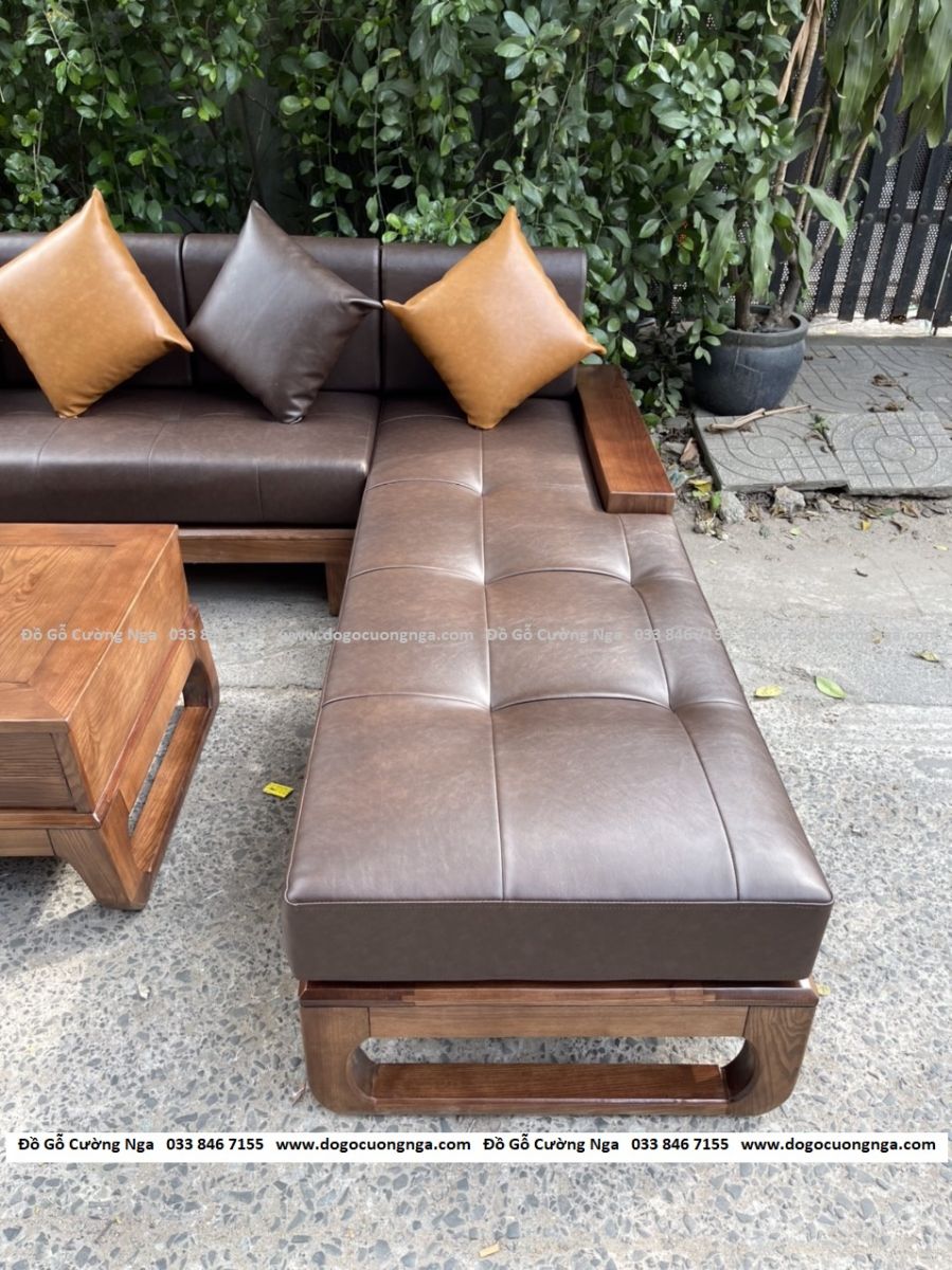 ghế sofa gỗ sồi