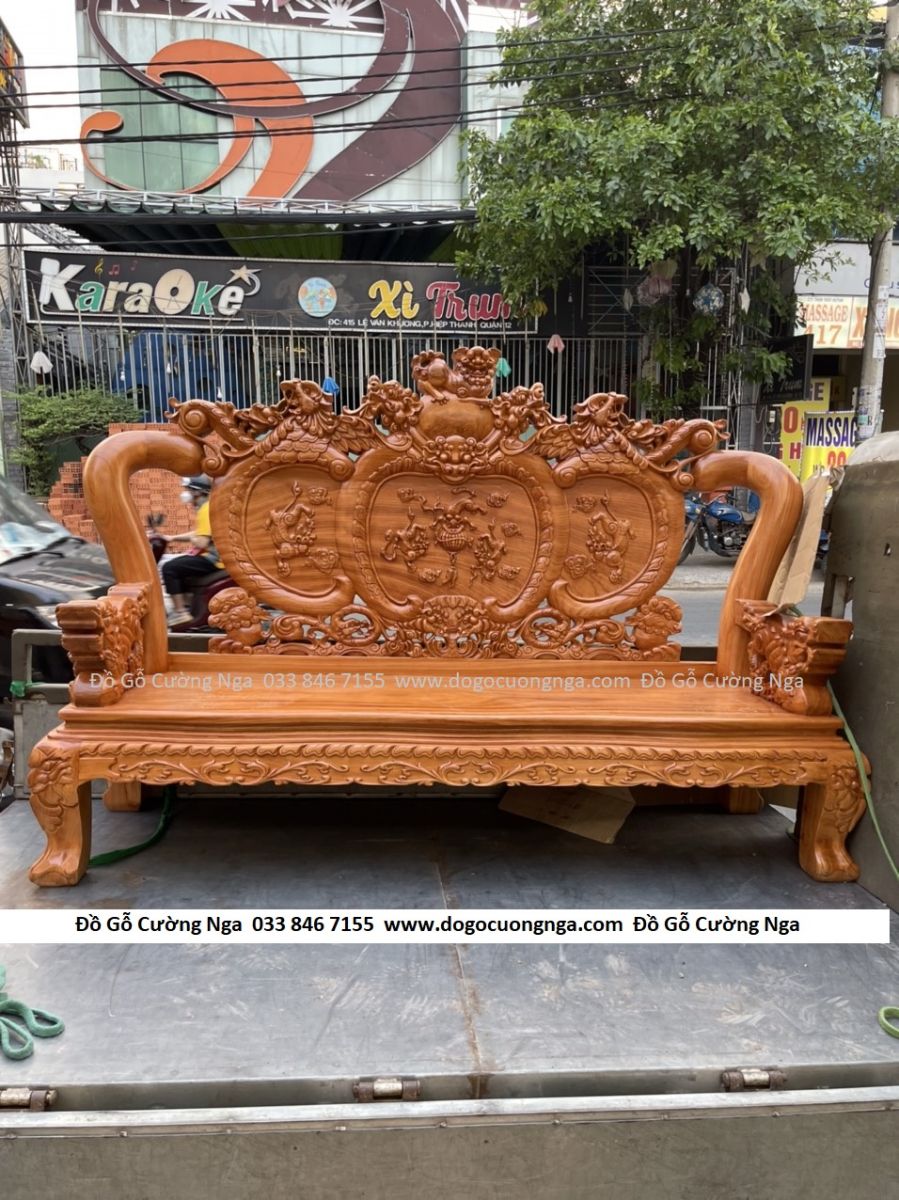 salon gỗ gõ đỏ